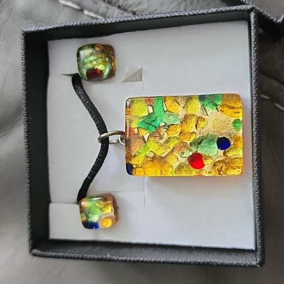 Murano Glass Jewelry Set - Picture 2 of 4